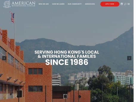 Website Screenshot of American International School