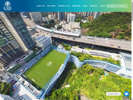 Website Screenshot of Christian Alliance International School