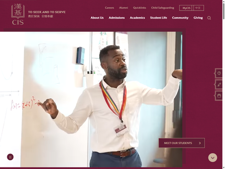 Website Screenshot of Chinese International School