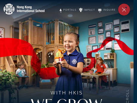 Website Screenshot of Hong Kong International School