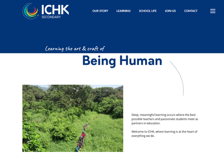 Website Screenshot of International College Hong Kong