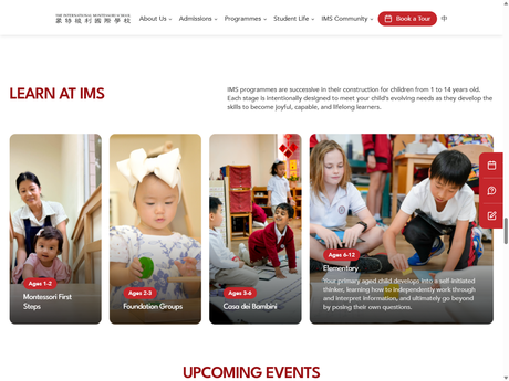 Website Screenshot of The International Montessori School