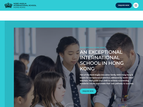 Website Screenshot of Nord Anglia International School Hong Kong