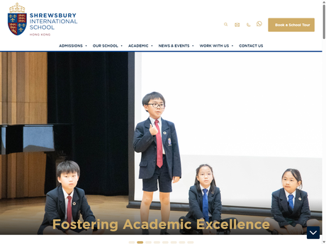 Website Screenshot of Shrewsbury International School Hong Kong