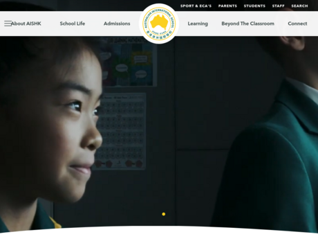 Website Screenshot of Australian International School Hong Kong