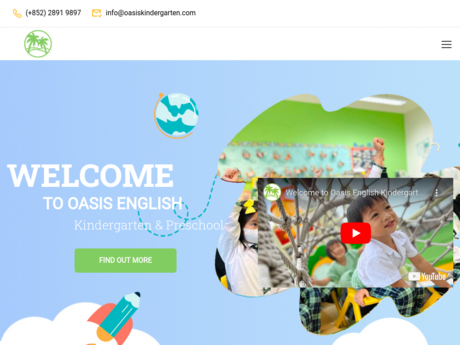 Website Screenshot of Oasis English Kindergarten / Preschool