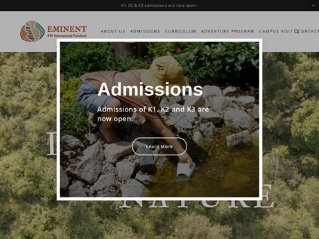 Website Screenshot of EIS International Pre-school