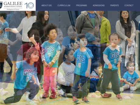 Website Screenshot of Galilee International Kindergarten