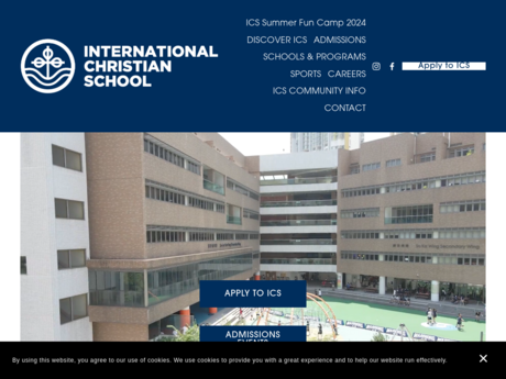 Website Screenshot of International Christian School - Kindergarten