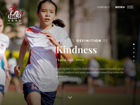 Website Screenshot of Kellett School (Kowloon Bay campus)