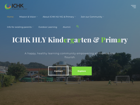 Website Screenshot of International College Hong Kong Hong Lok Yuen (Kindergarten Section)