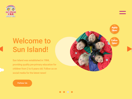 Website Screenshot of Sun Island English Kindergarten (Sai Kung Branch)