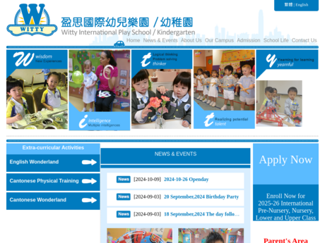 Website Screenshot of Witty Kindergarten