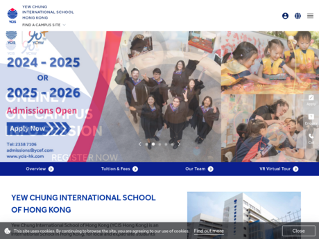 Website Screenshot of Yew Chung International Children's House (Waterloo)