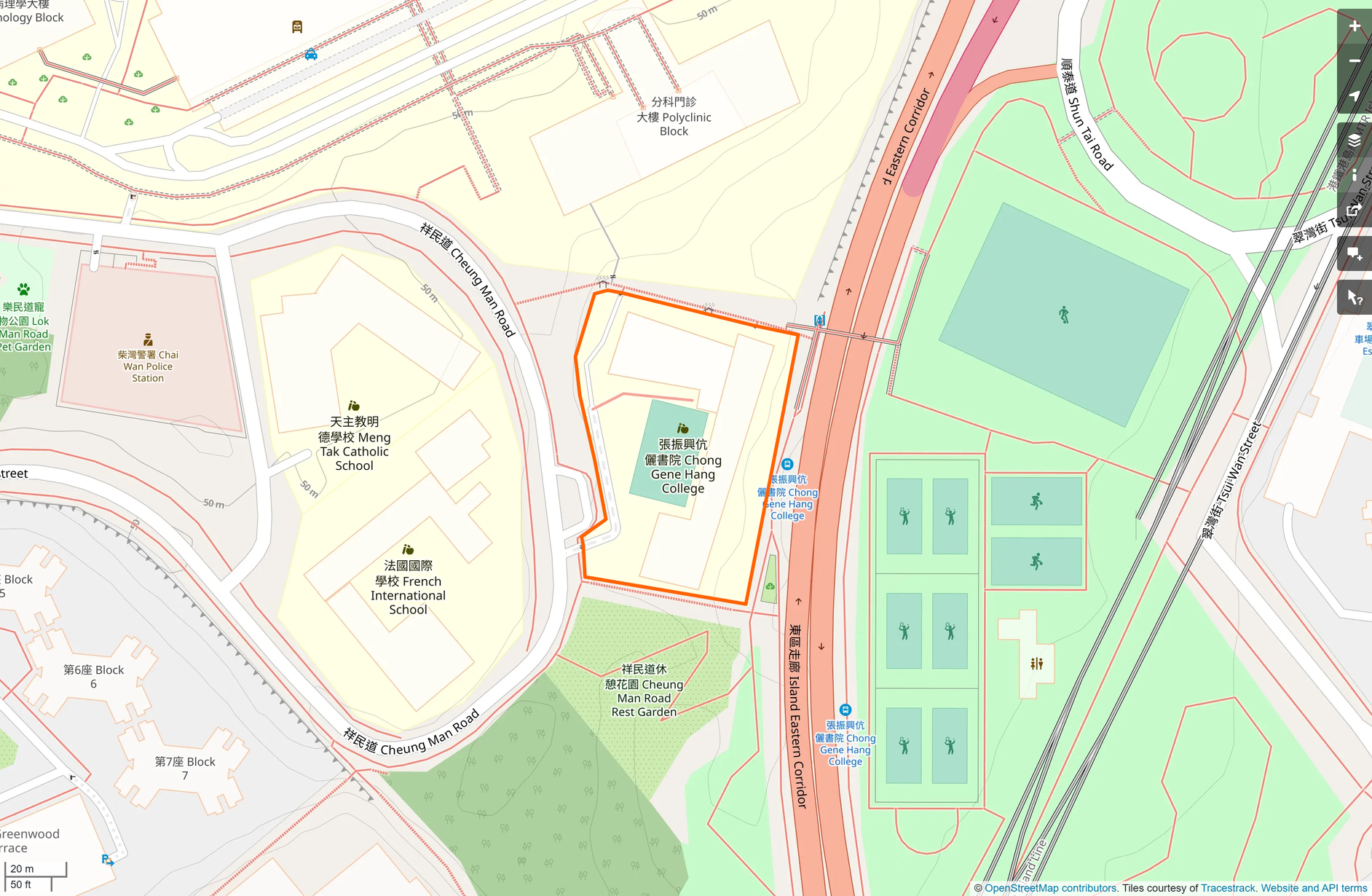 OSM: 張振興伉儷書院 Chong Gene Hang College
