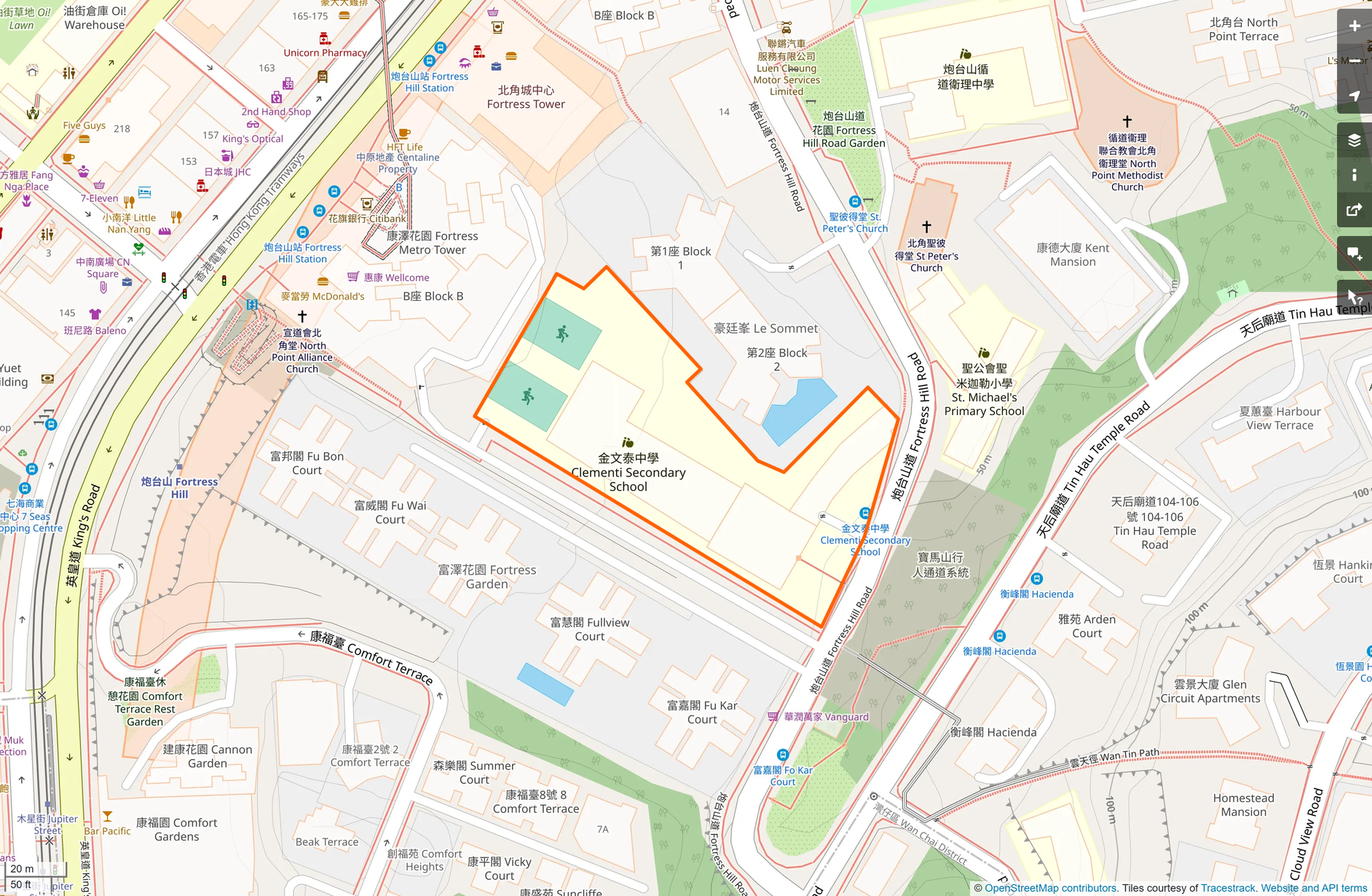 OSM: 金文泰中學 Clementi Secondary School