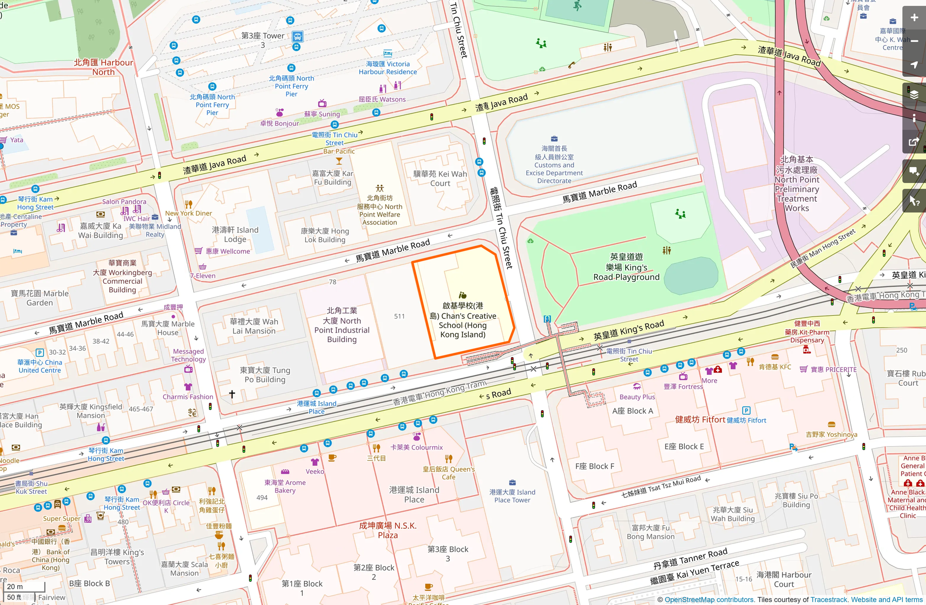 OSM: 啟基學校(港島) Chan's Creative School (Hong Kong Island)