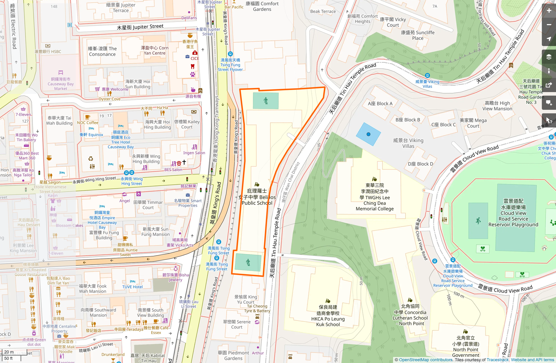 OSM: 庇理羅士女子中學 Belilios Public School