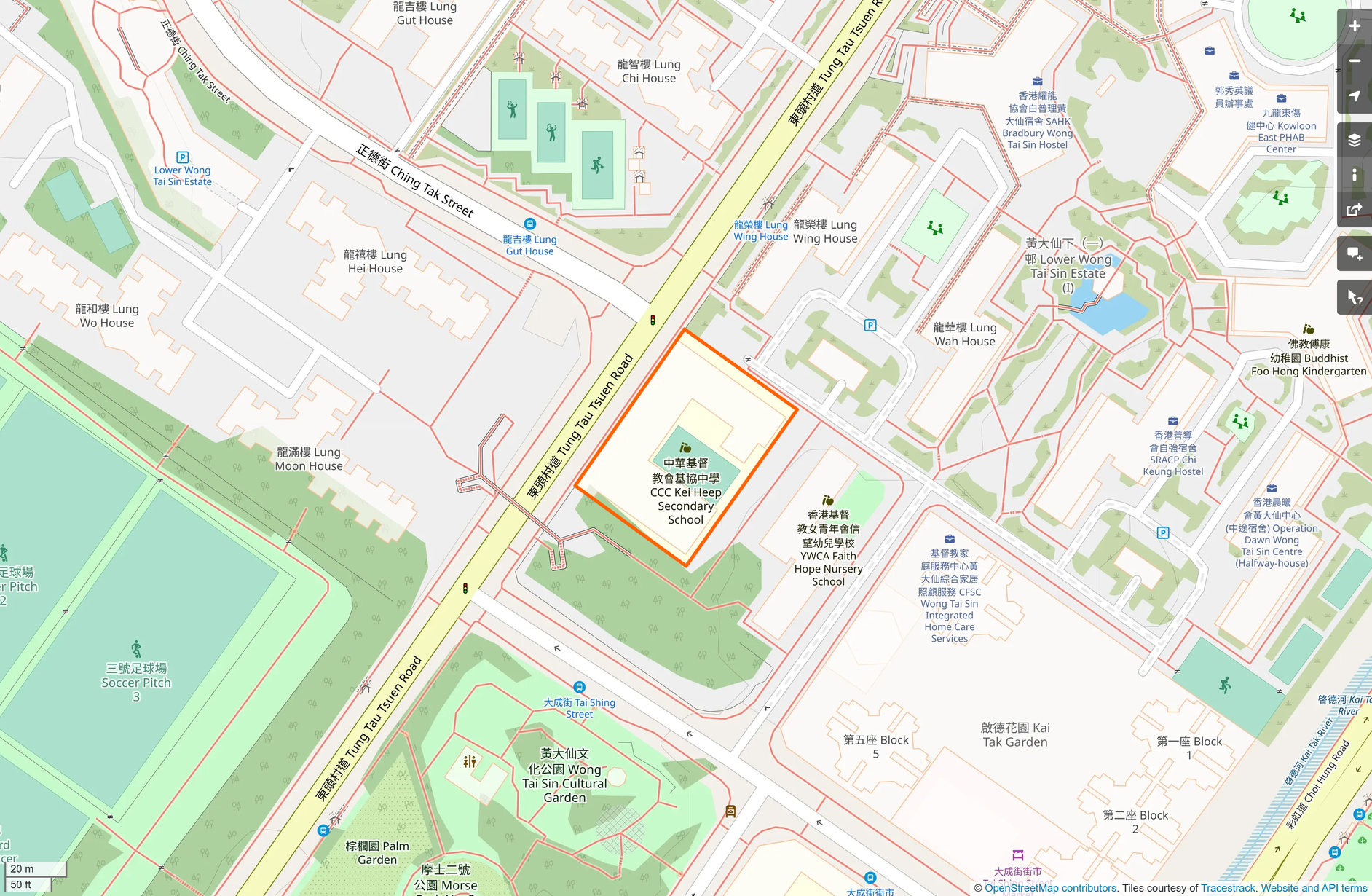 OSM: 中華基督教會基協中學 CCC Kei Heep Secondary School