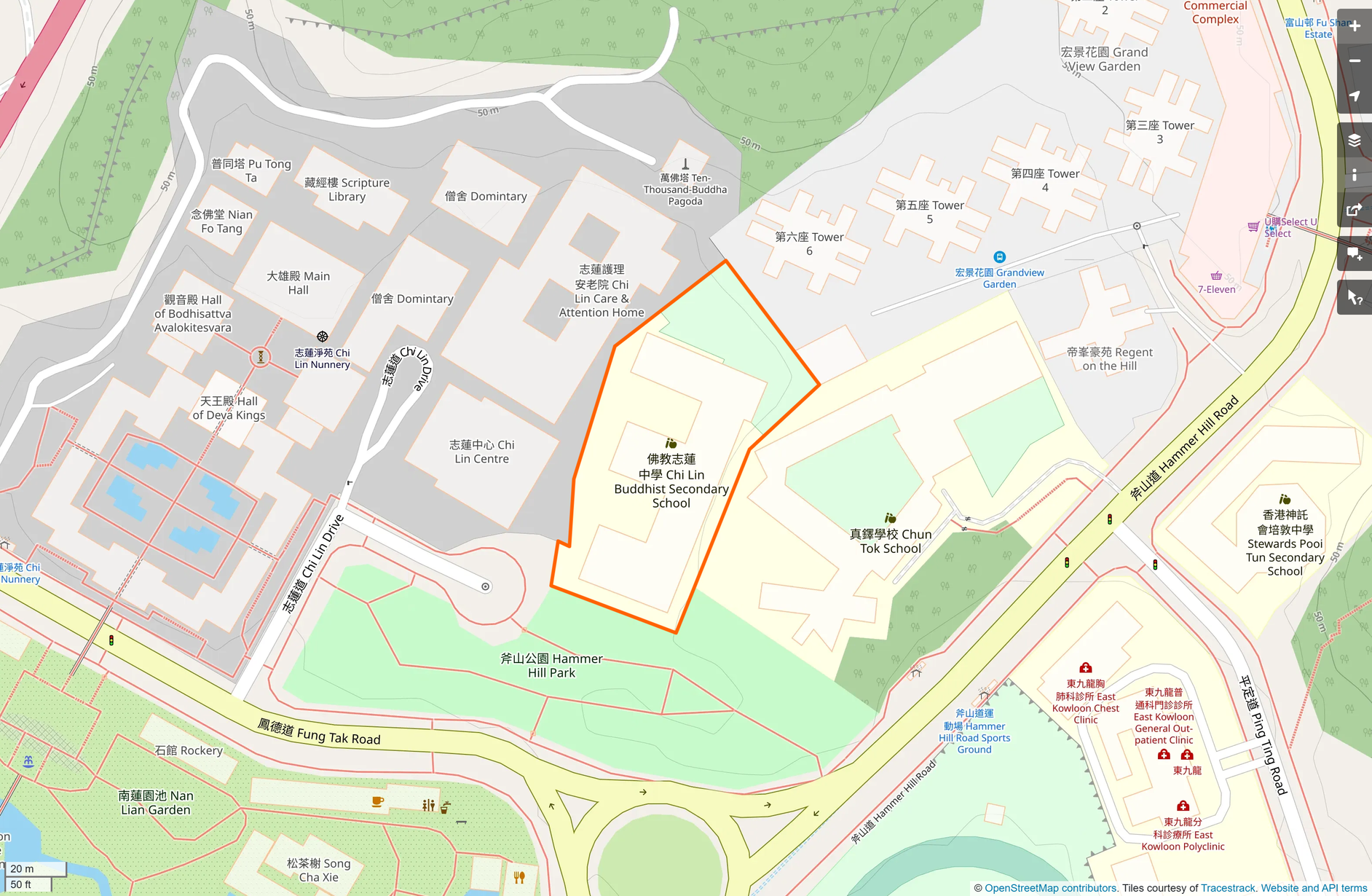 OSM: 佛教志蓮中學 Chi Lin Buddhist Secondary School