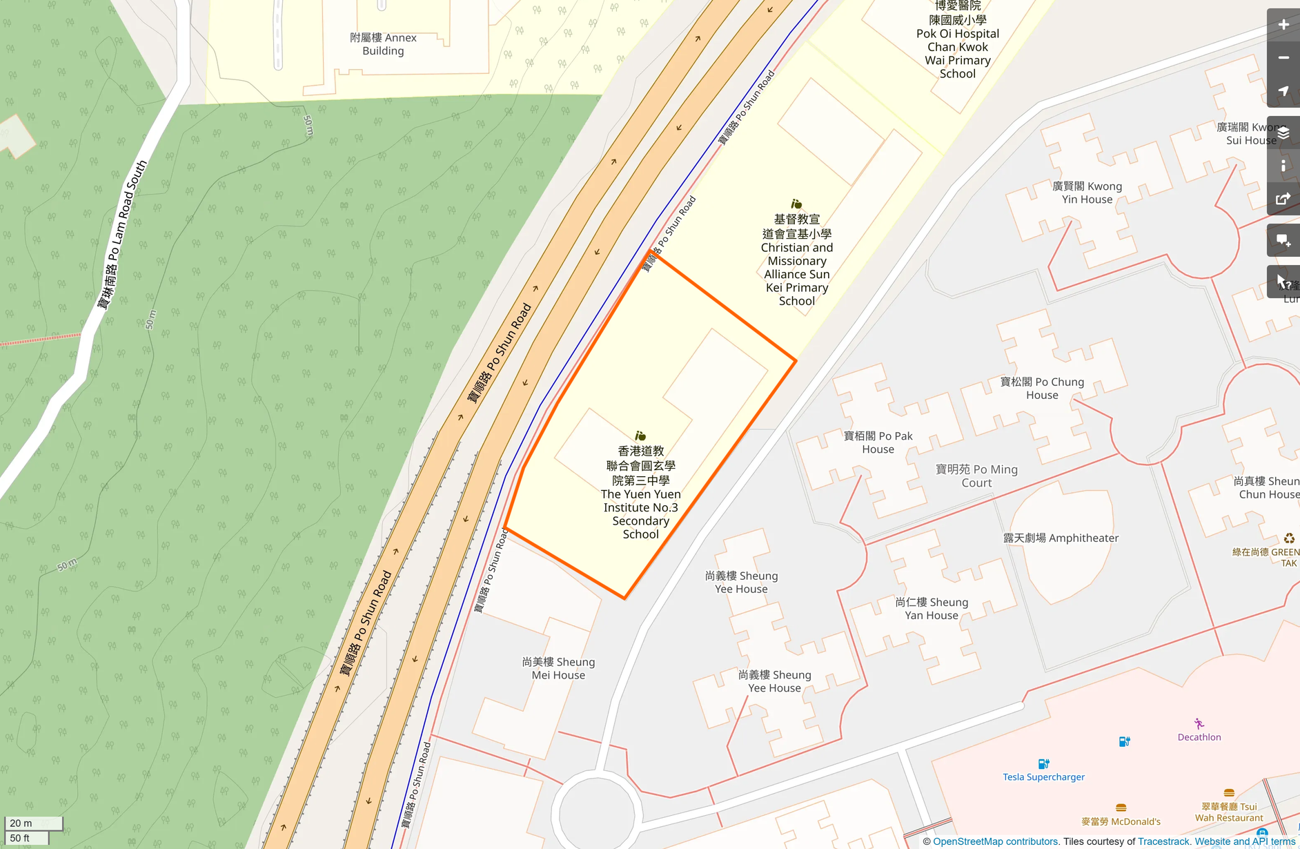 OSM: 圓玄學院第三中學 HKTA The Yuen Yuen Institute No.3 Secondary School