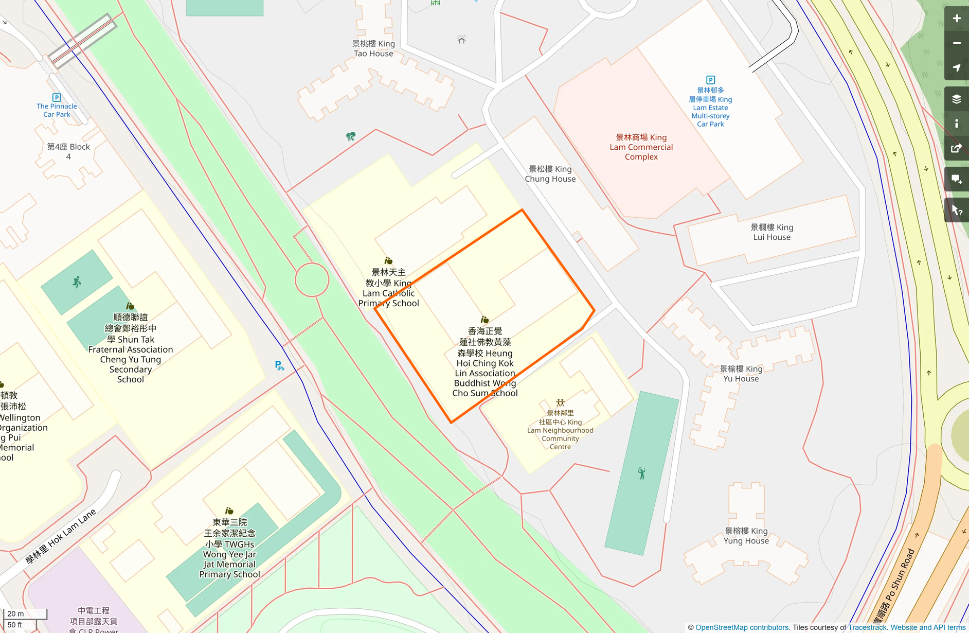 OSM: 佛教黃藻森學校 HHCKLA Buddhist Wong Cho Sum School