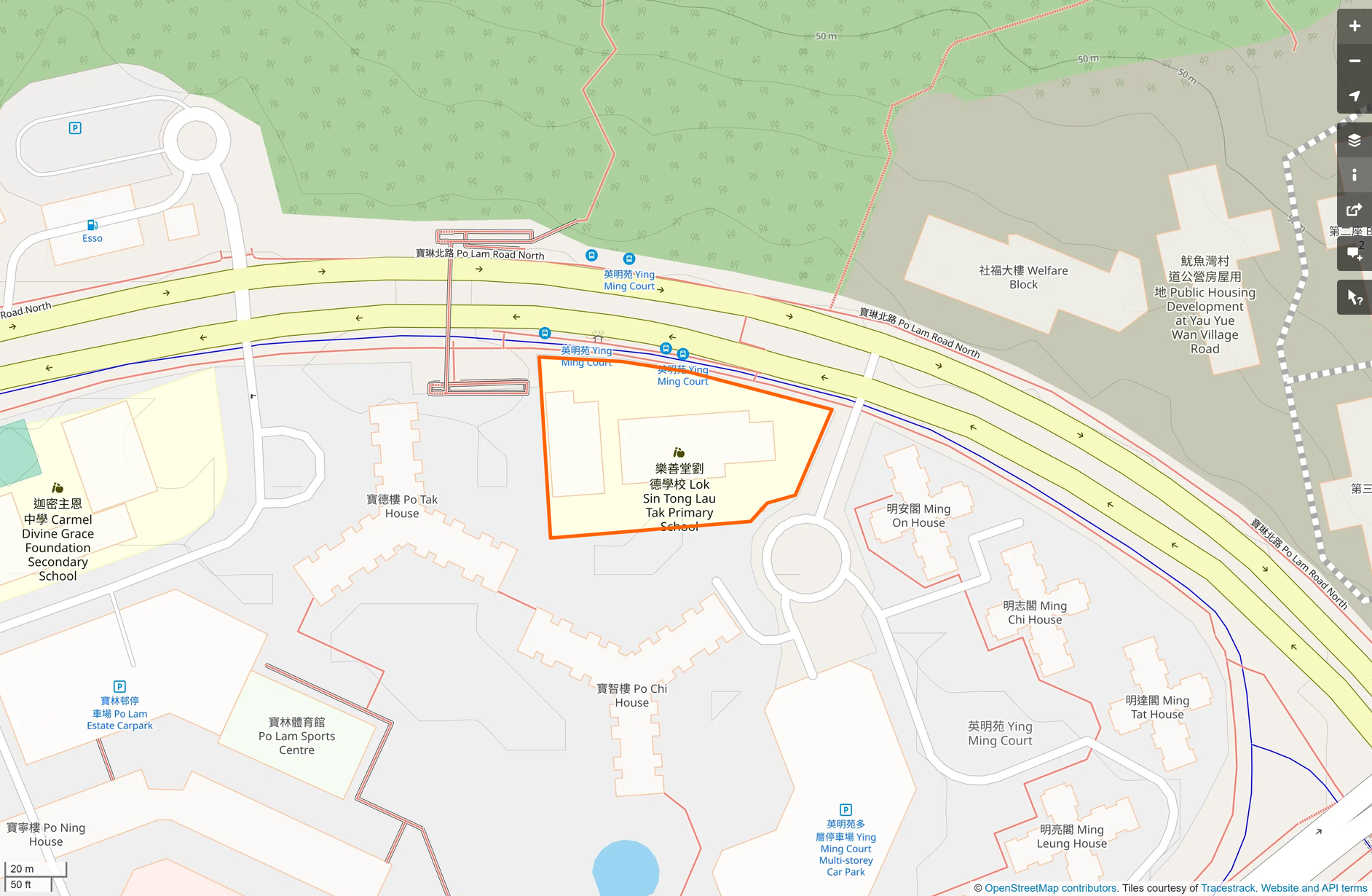 OSM: 樂善堂劉德學校 Lok Sin Tong Lau Tak Primary School