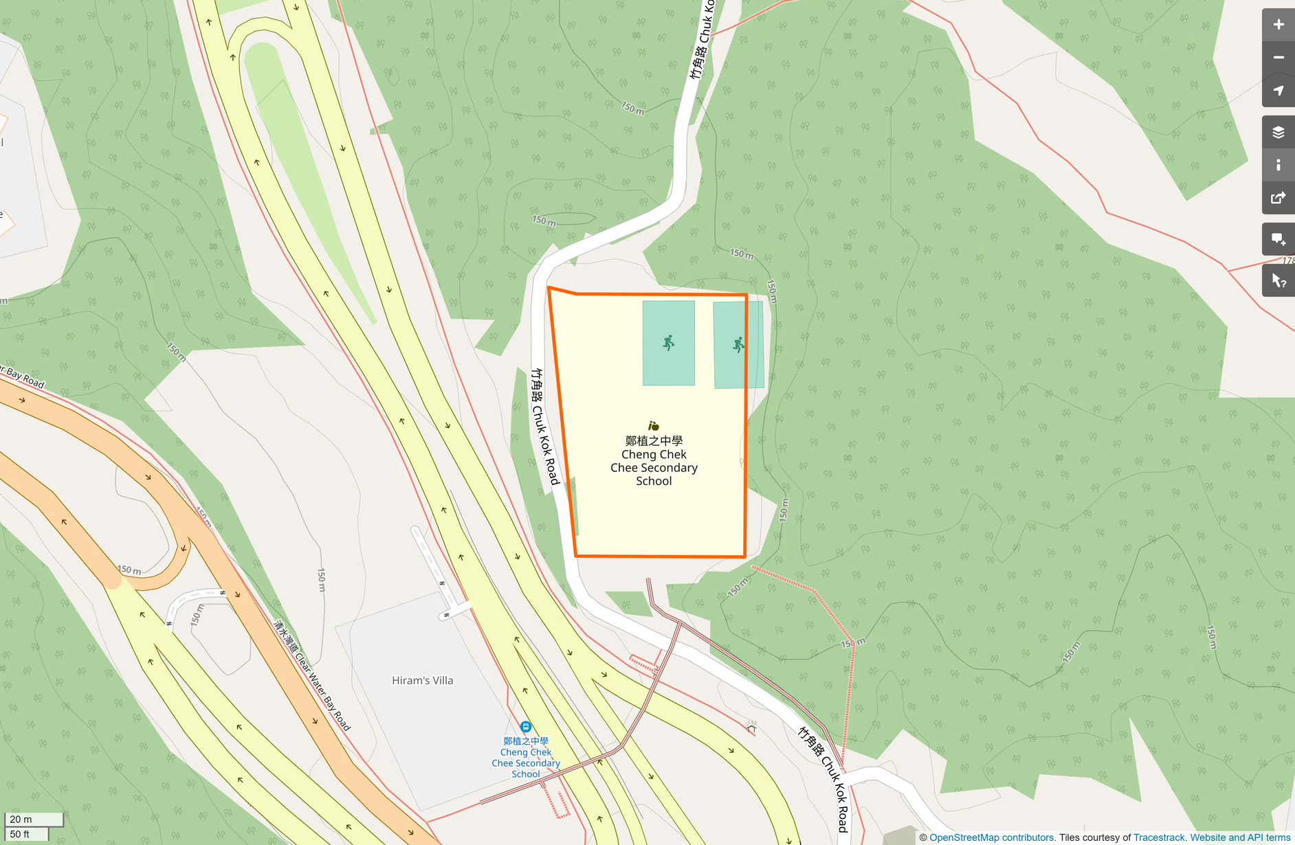 OSM: 新界西貢坑口區鄭植之中學 Cheng Chek Chee Secondary School of Sai Kung and Hang Hau District, N.T.