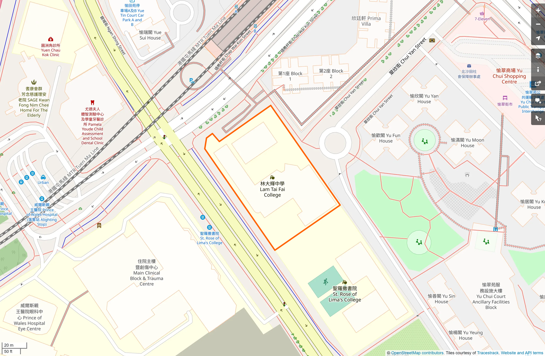 OSM: 林大輝中學 Lam Tai Fai College