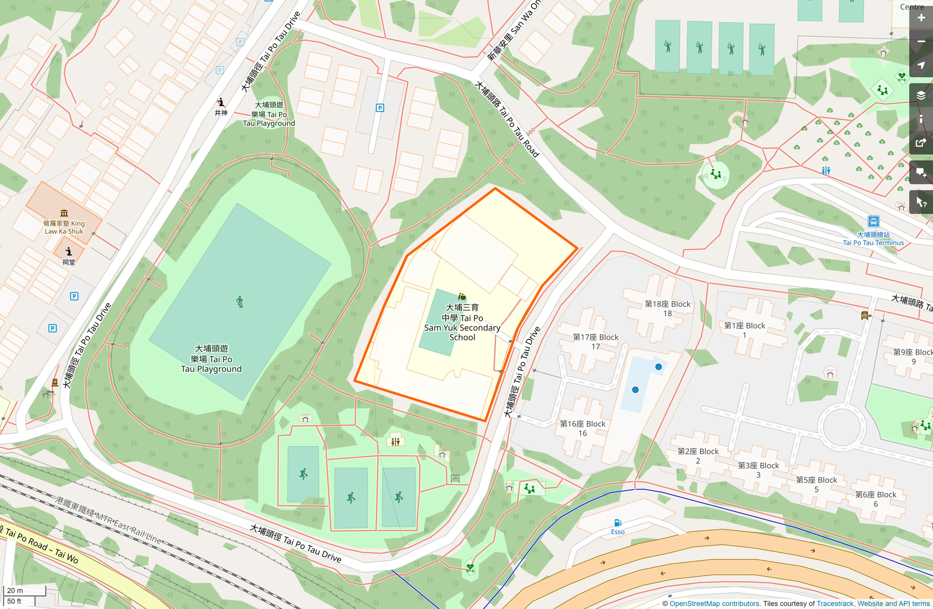 OSM: 大埔三育中學 Tai Po Sam Yuk Secondary School
