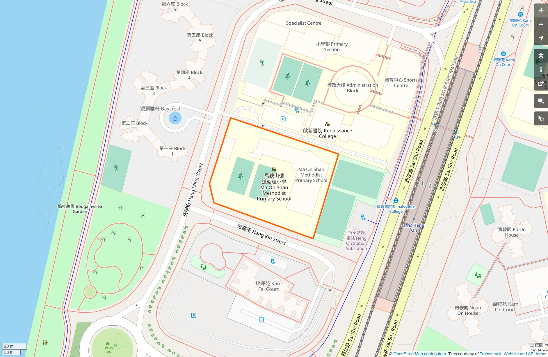 OSM: 馬鞍山循道衞理小學 Ma On Shan Methodist Primary School