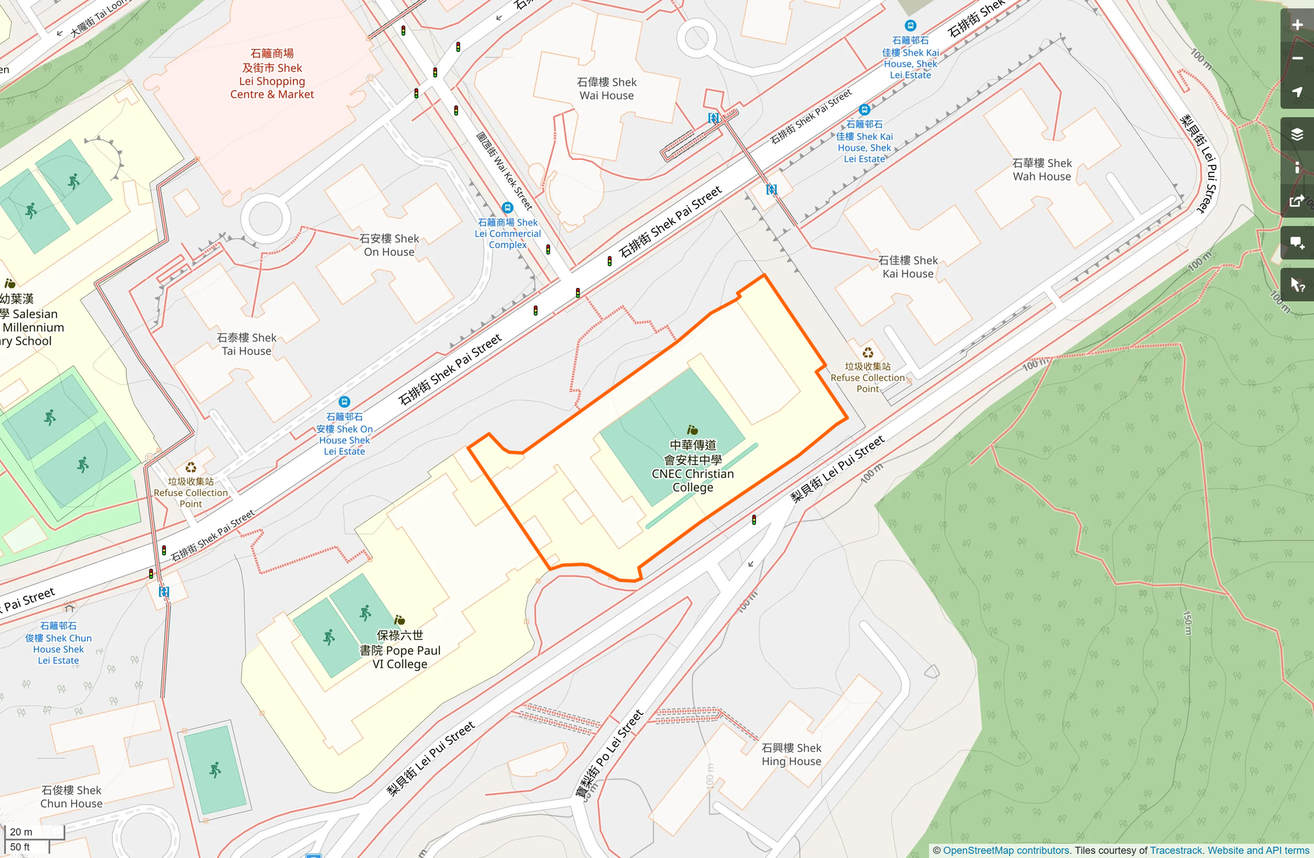 OSM: 中華傳道會安柱中學 CNEC Christian College