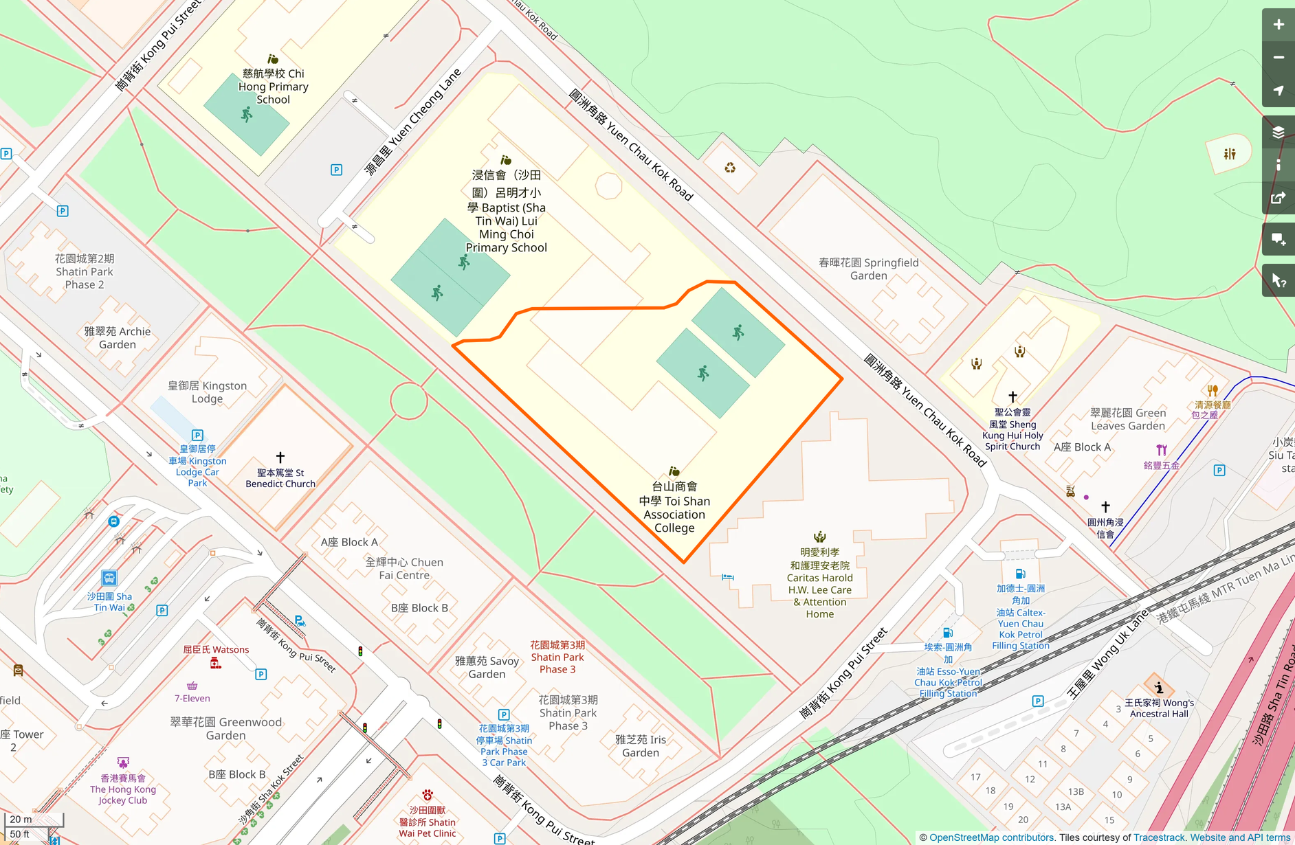 OSM: 台山商會中學 Toi Shan Association College