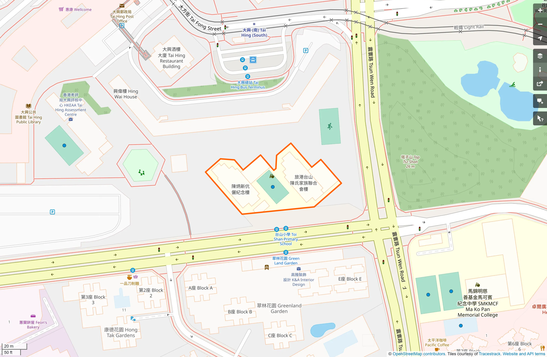 OSM: 台山商會學校 Toi Shan Association Primary School