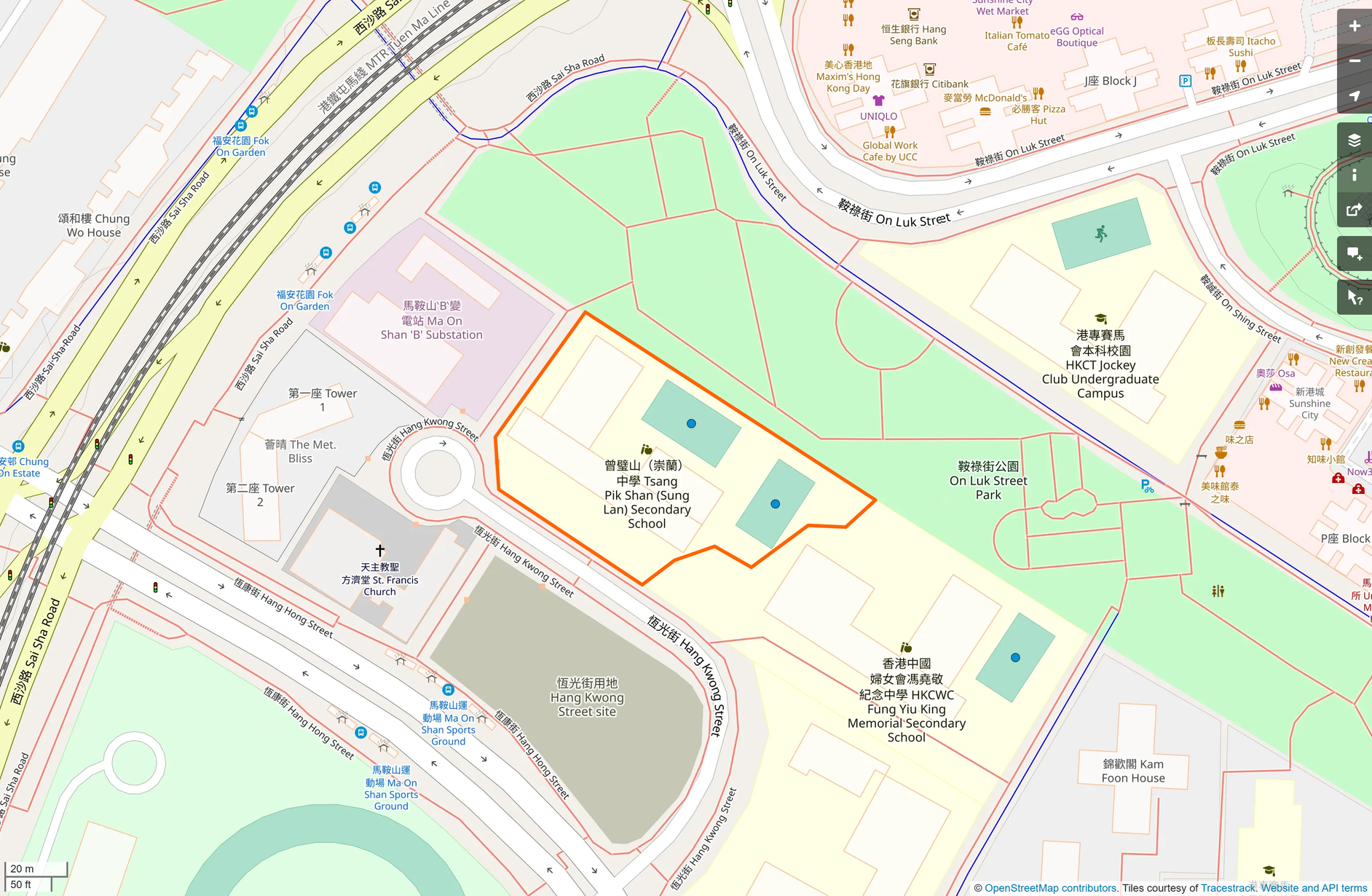 OSM: 曾璧山(崇蘭)中學 Tsang Pik Shan (Sung Lan) Secondary School