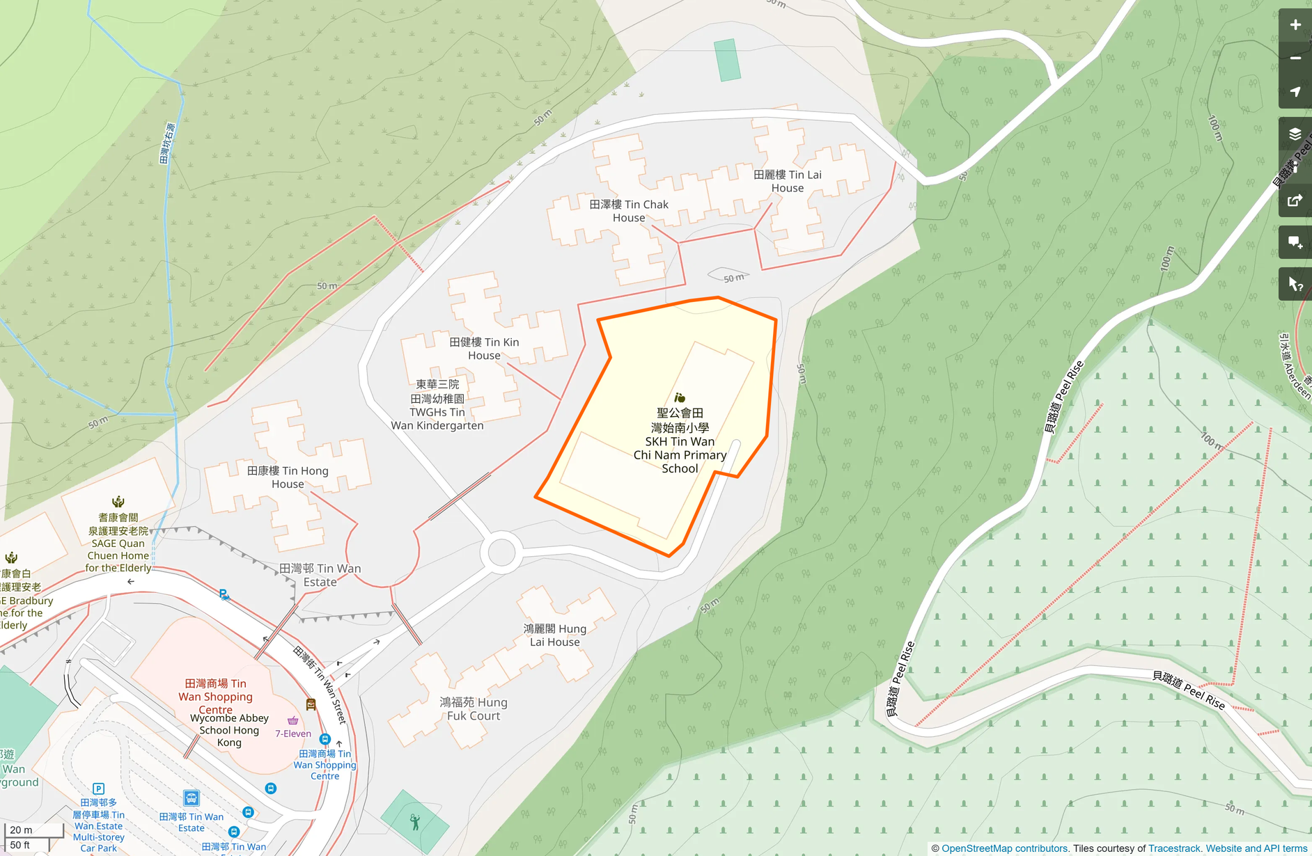 OSM: 聖公會田灣始南小學 SKH Tin Wan Chi Nam Primary School