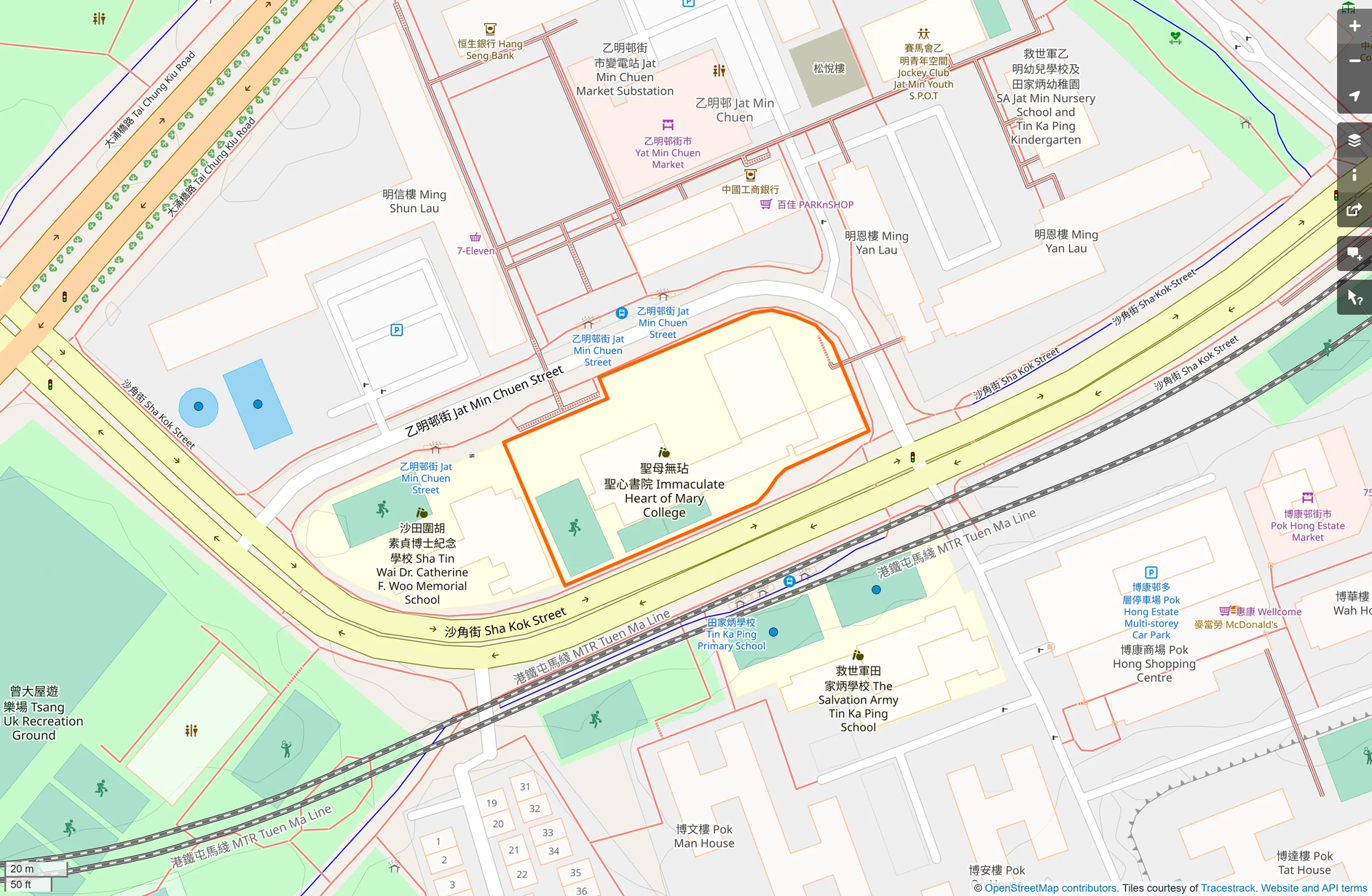 OSM: 聖母無玷聖心書院 Immaculate Heart Of Mary College