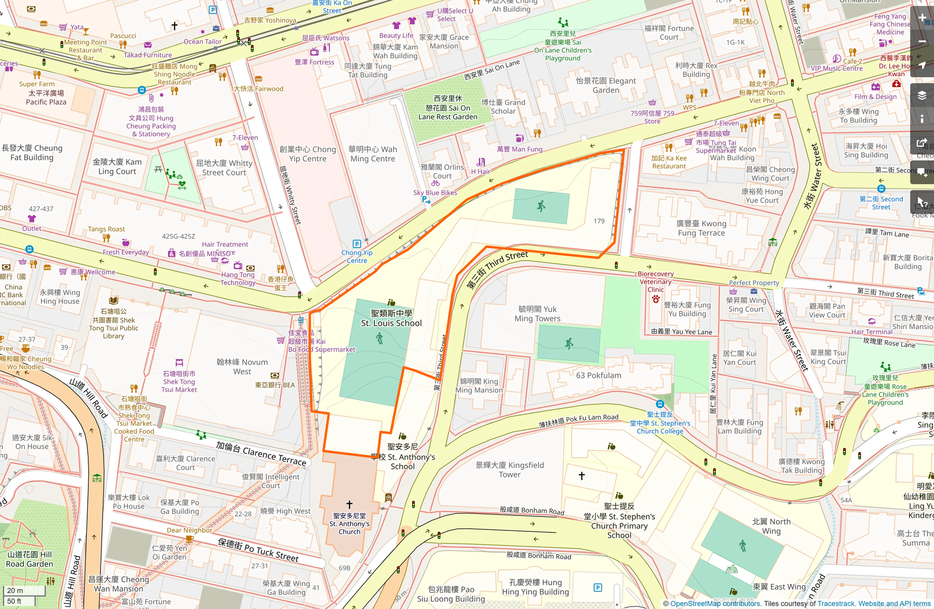 OSM: 聖類斯中學 St. Louis School