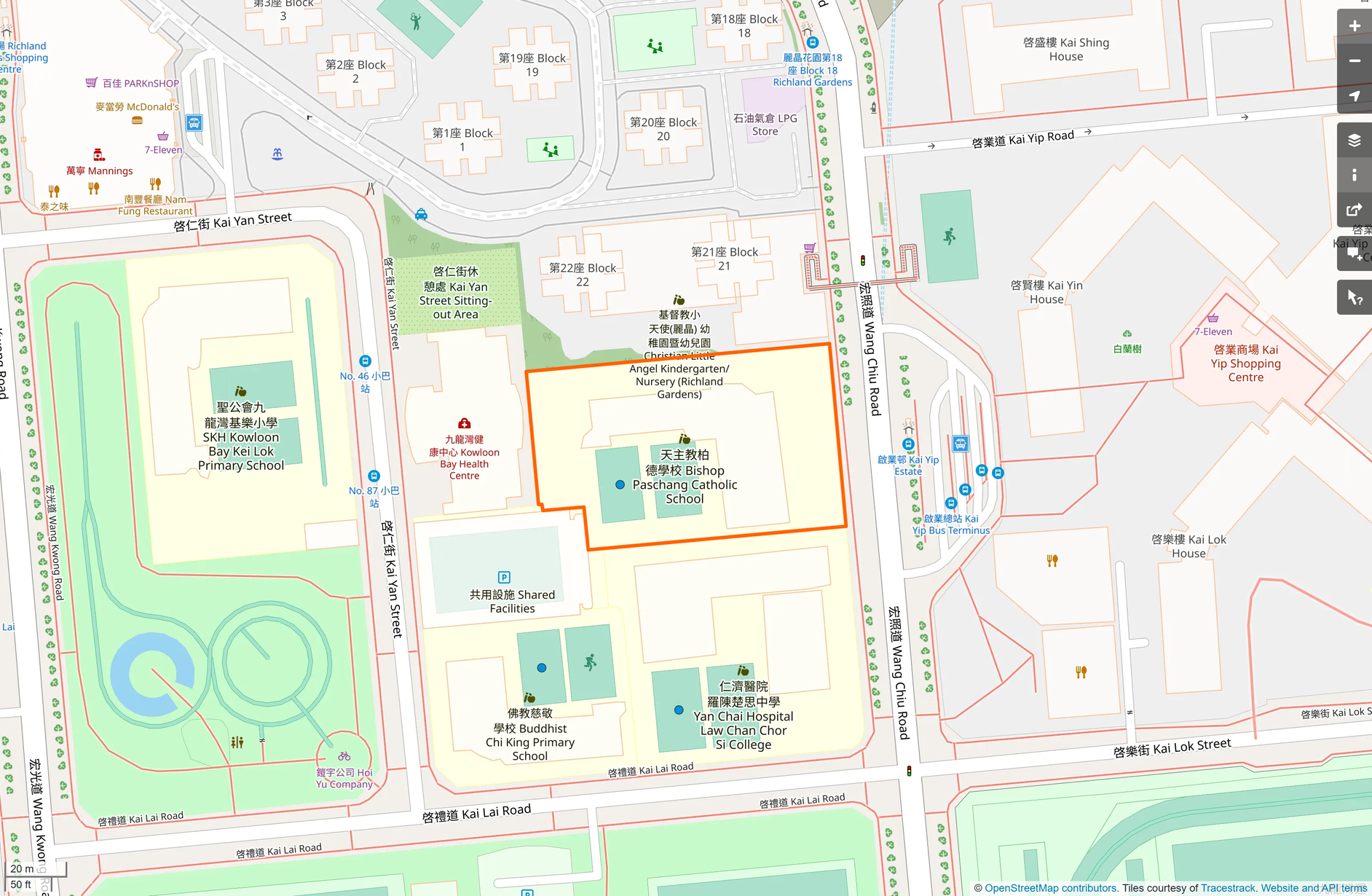 OSM: 天主教柏德學校 Bishop Paschang Catholic School