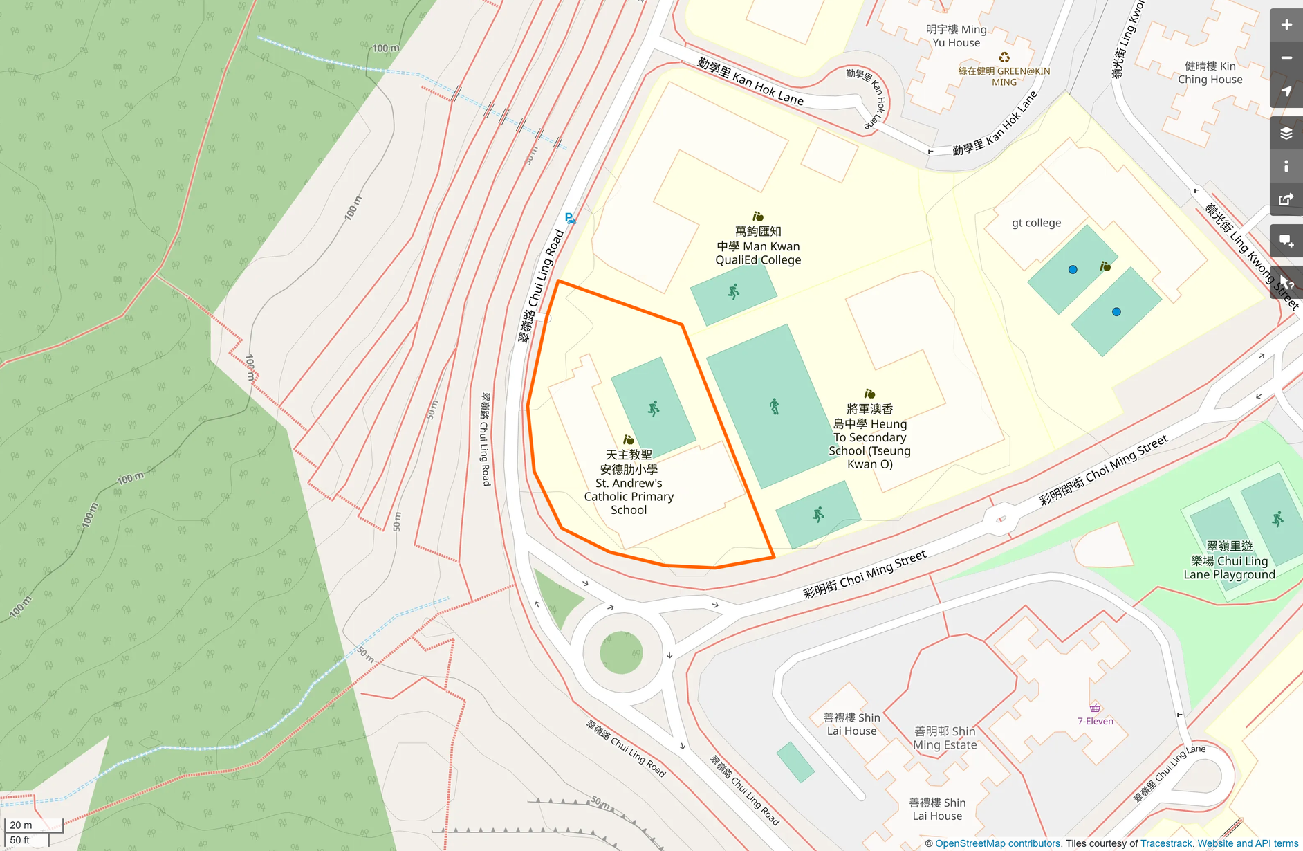 OSM: 天主教聖安德肋小學 St. Andrew's Catholic Primary School