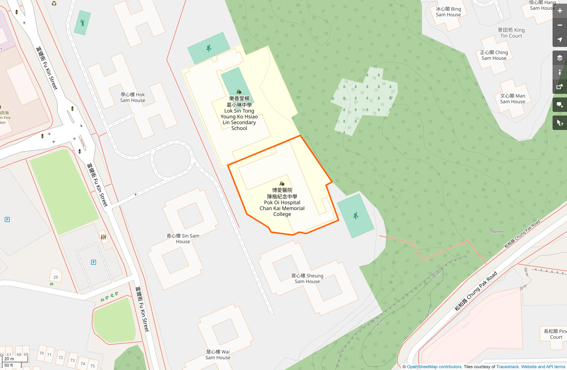 OSM: 博愛醫院陳楷紀念中學 POH Chan Kai Memorial College