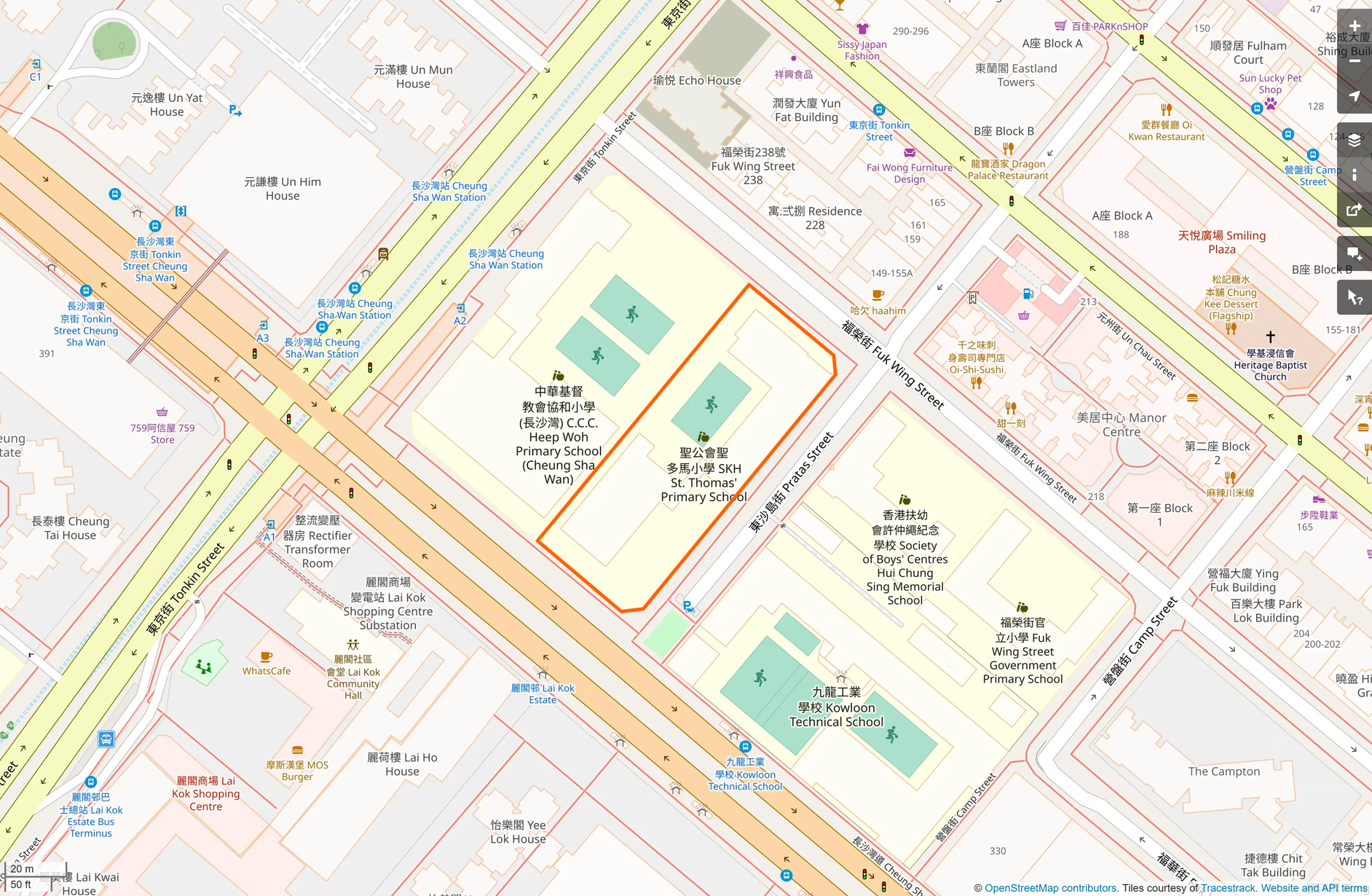OSM: 聖公會聖多馬小學 SKH St. Thomas' Primary School