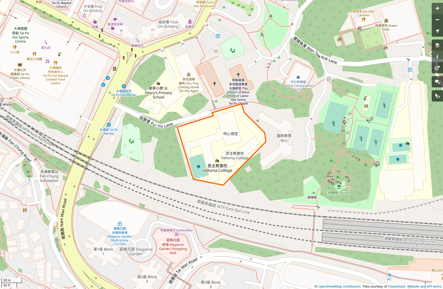 OSM: 恩主教書院 Valtorta College