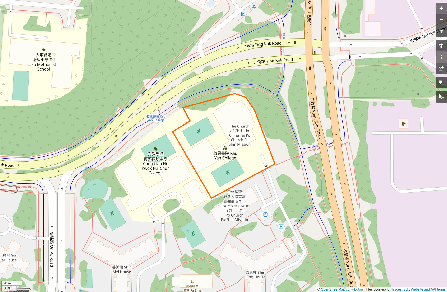 OSM: 救恩書院 Kau Yan College