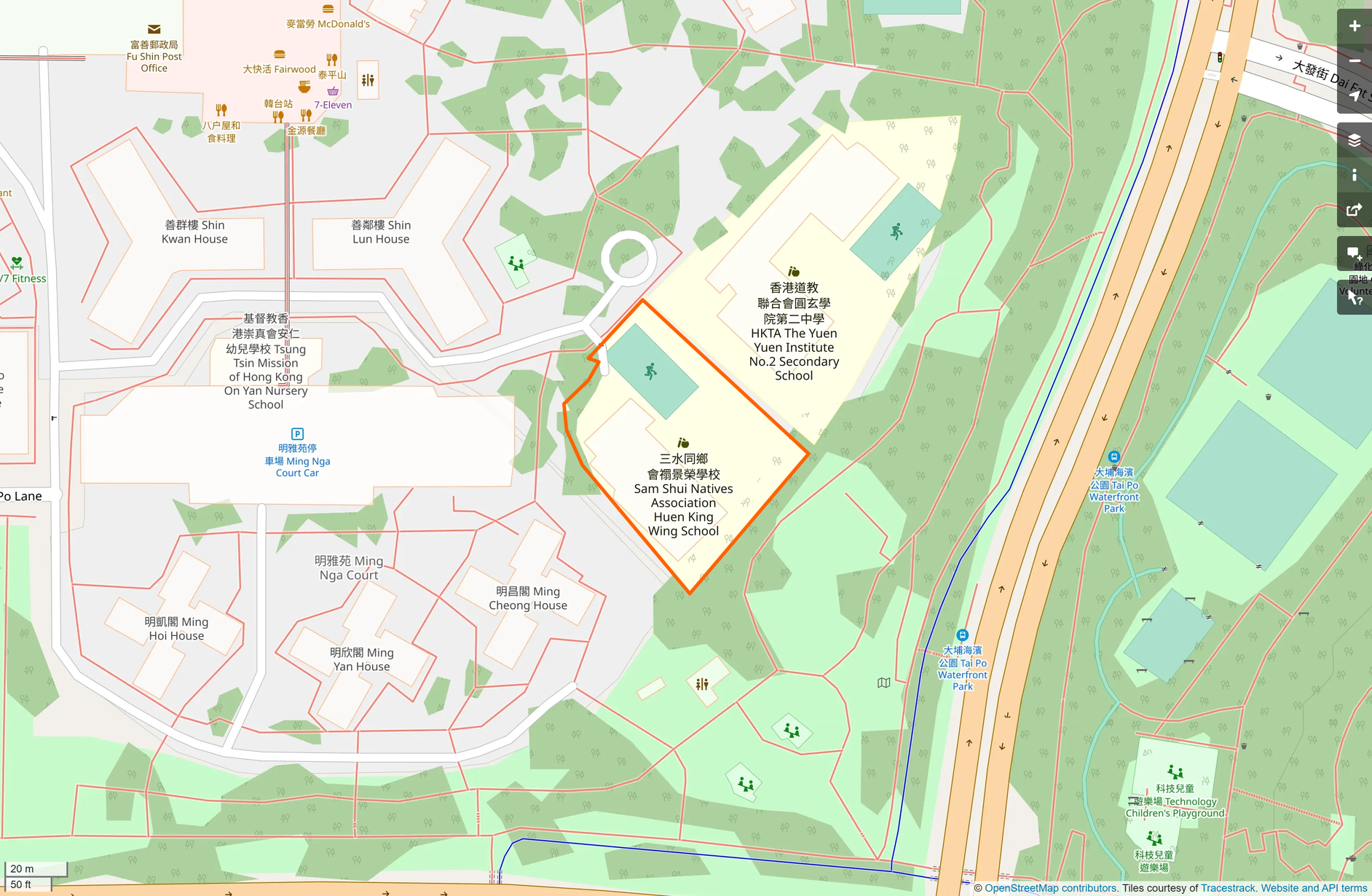 OSM: 三水同鄉會禤景榮學校 Sam Shui Natives Association Huen King Wing School