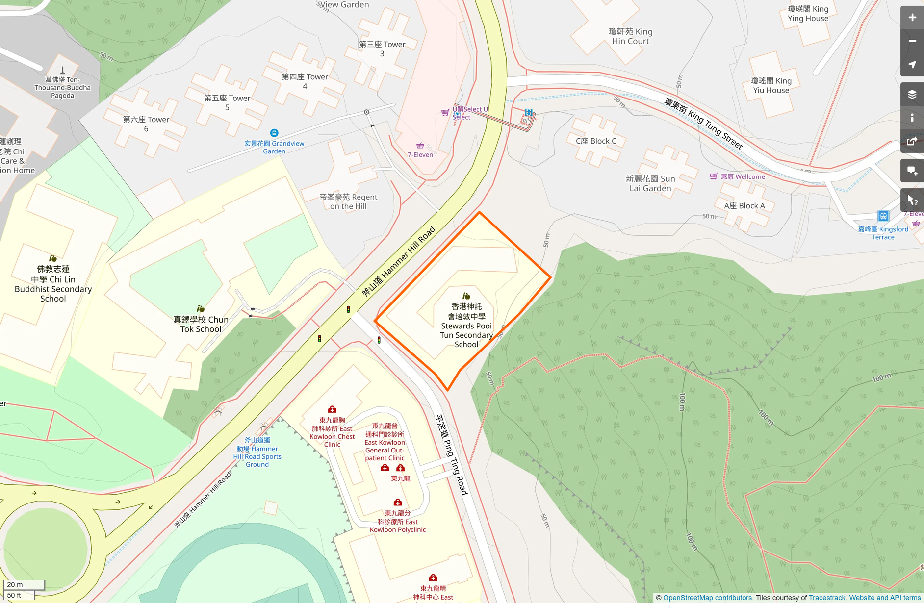 OSM: 香港神託會培敦中學 Stewards Pooi Tun Secondary School