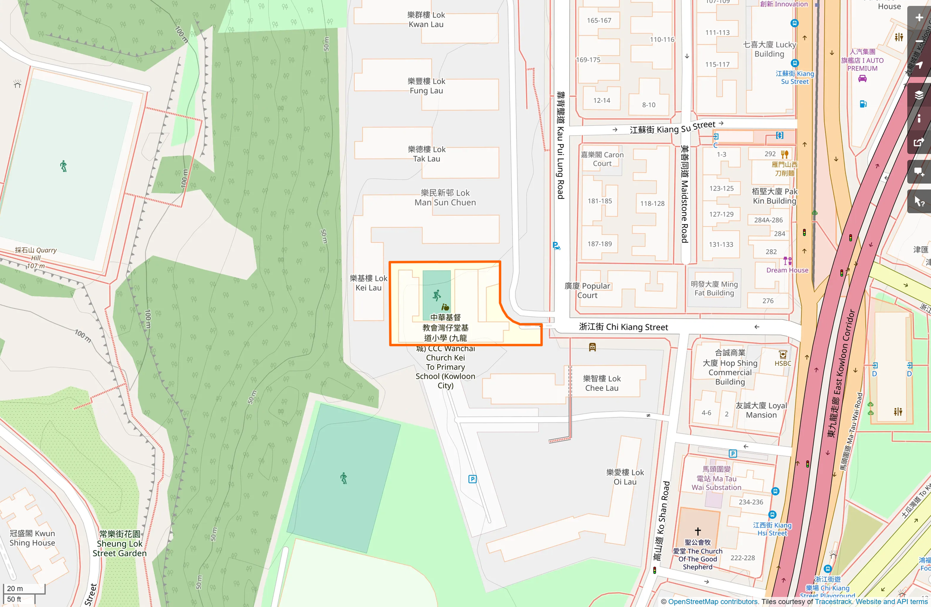 OSM: 基道小學九龍城 CCC Wanchai Church Kei To Primary School (Kowloon City)