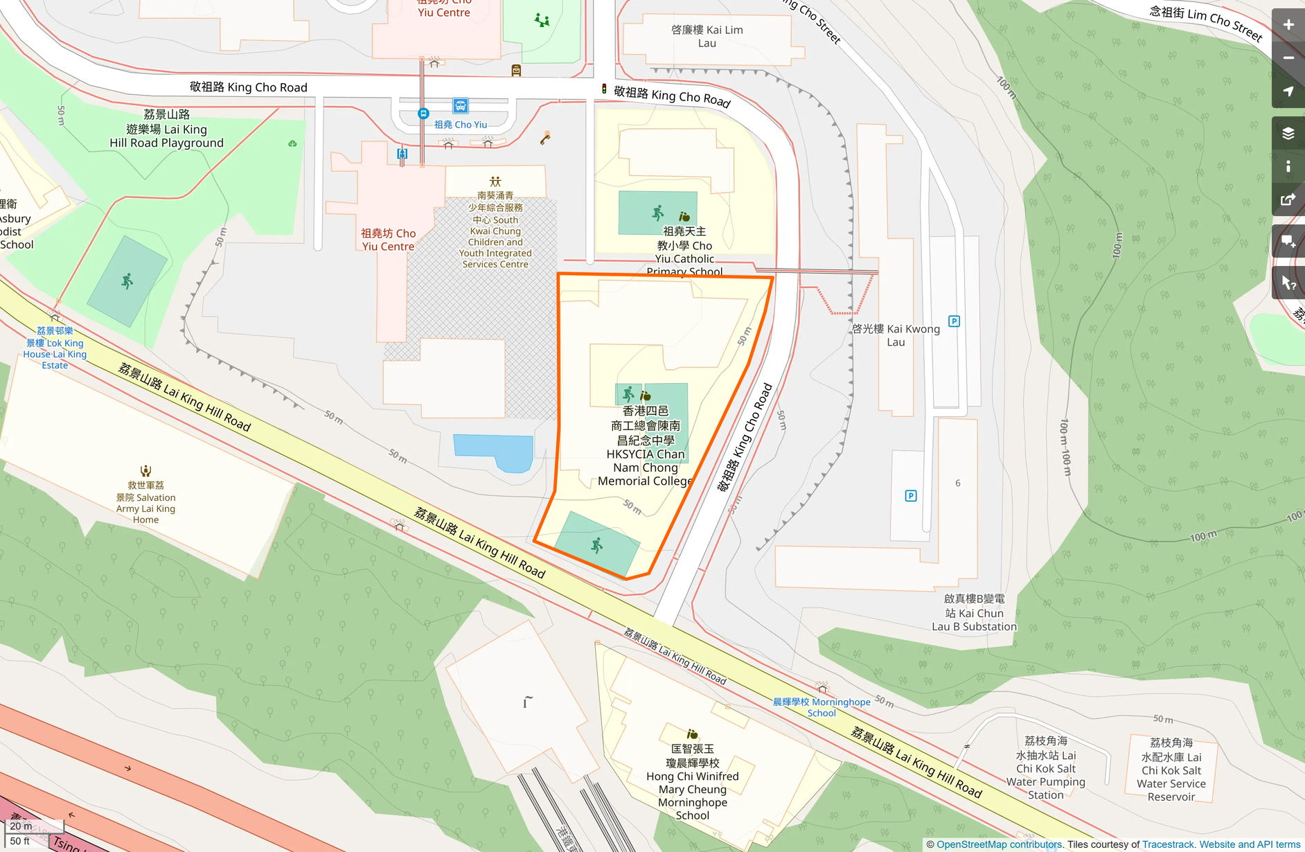 OSM: 陳南昌紀念中學 HKSYC&IA Chan Nam Chong Memorial College