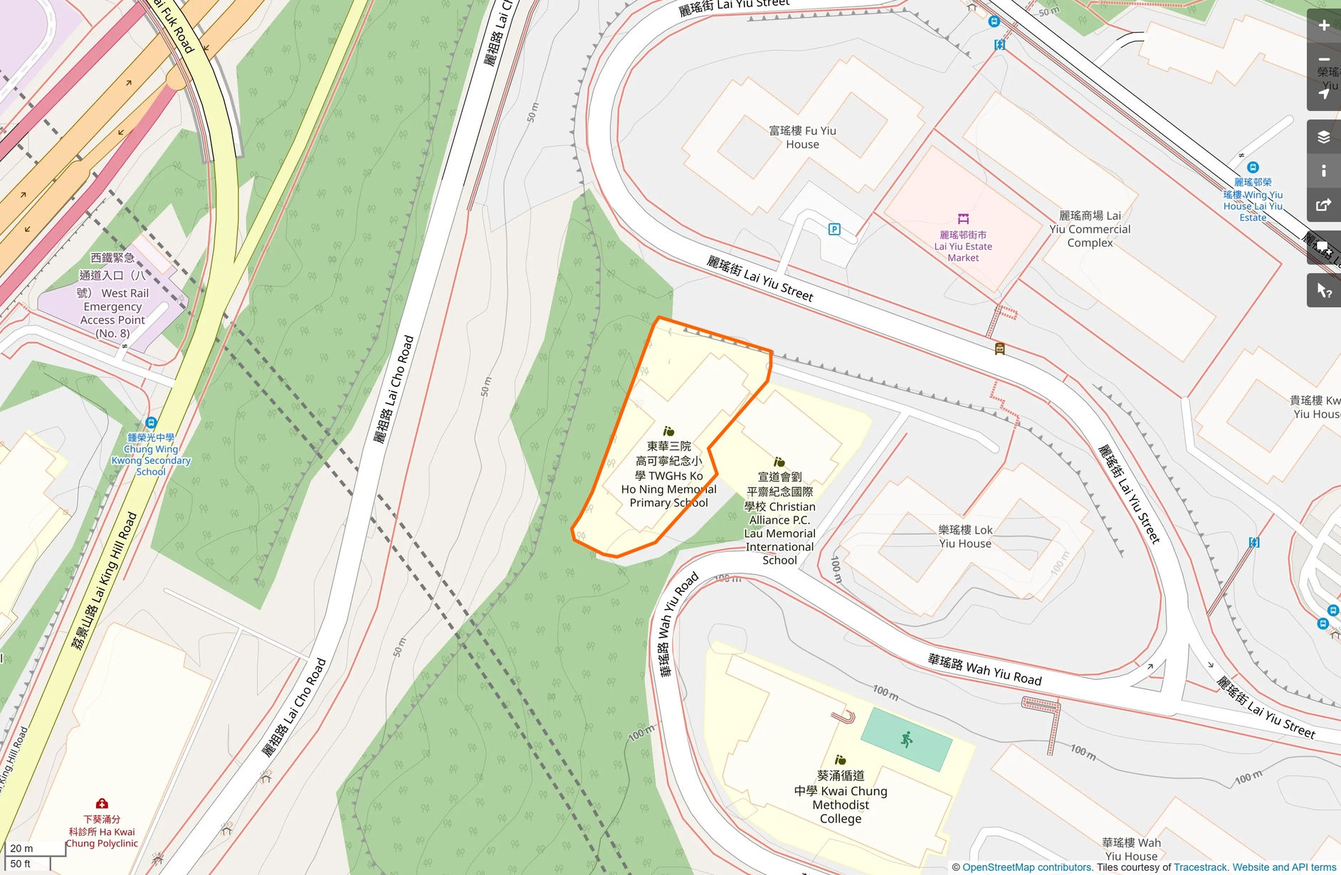 OSM: 東華三院高可寧紀念小學 TWGHs Ko Ho Ning Memorial Primary School