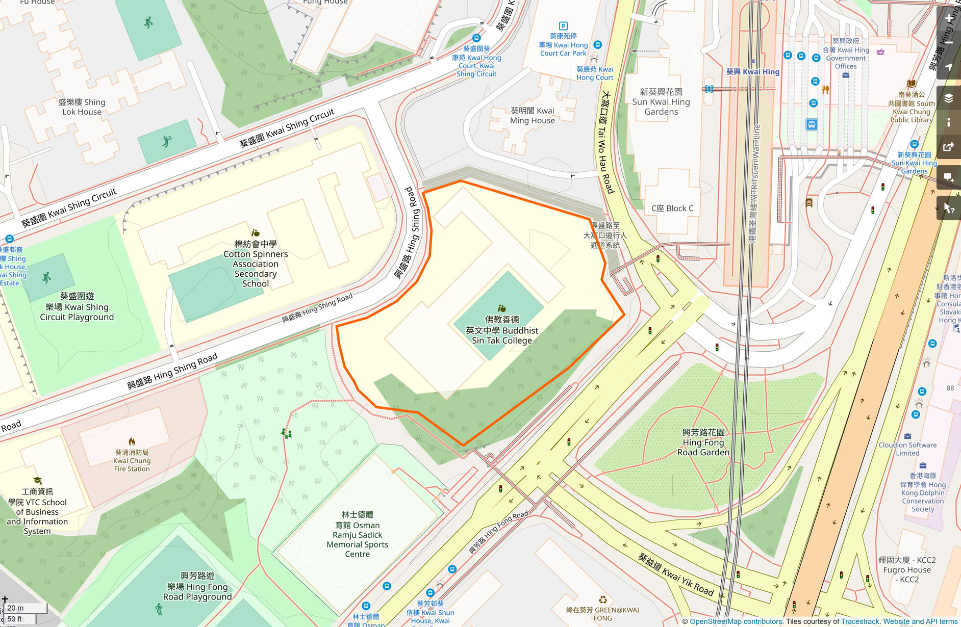 OSM: 佛教善德英文中學 Buddhist Sin Tak College
